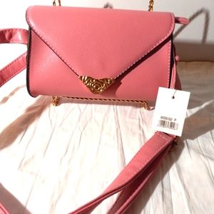 Pink Vegan Leather Bag